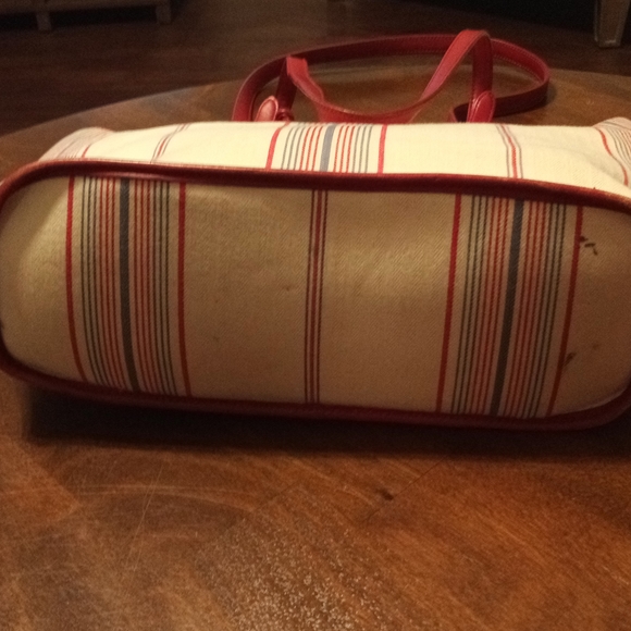 Lauren Ralph Lauren Striped Canvas Purse - Picture 2 of 6